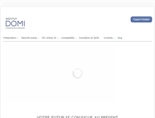 Tablet Screenshot of institut-domi.ch